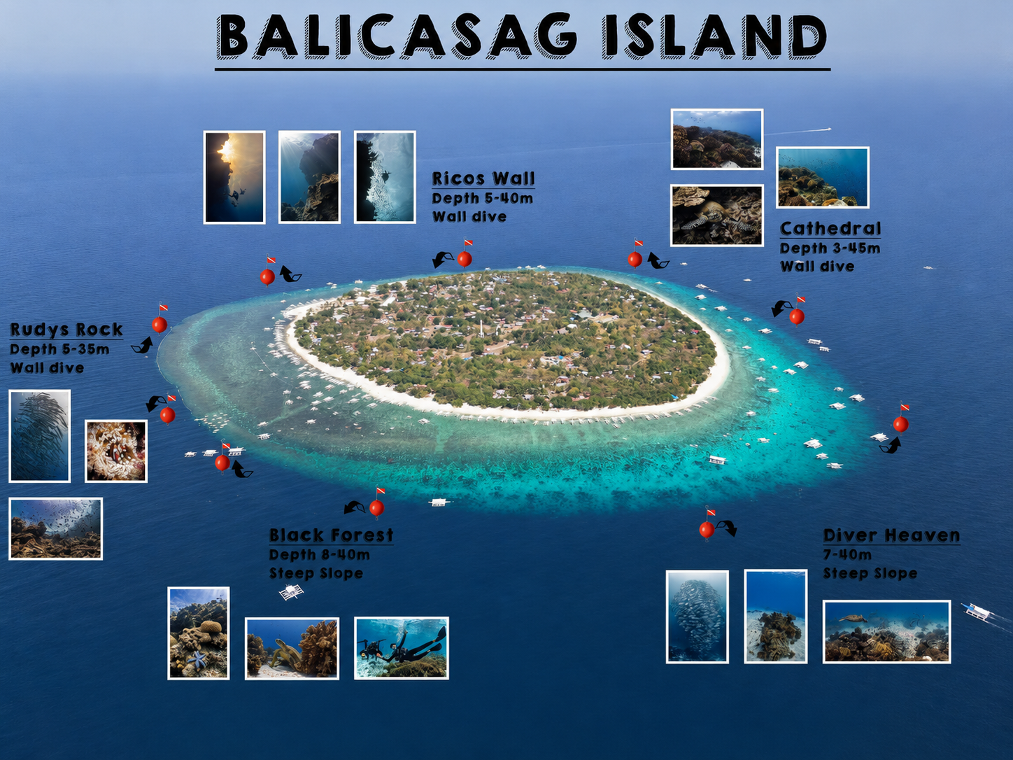 Famous Dive Sites Around Balicasag Island