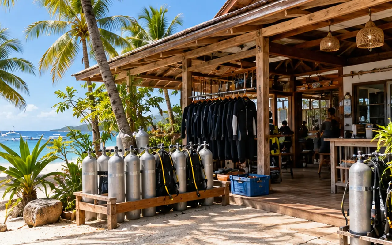 Visit the Dive Center the Day Before