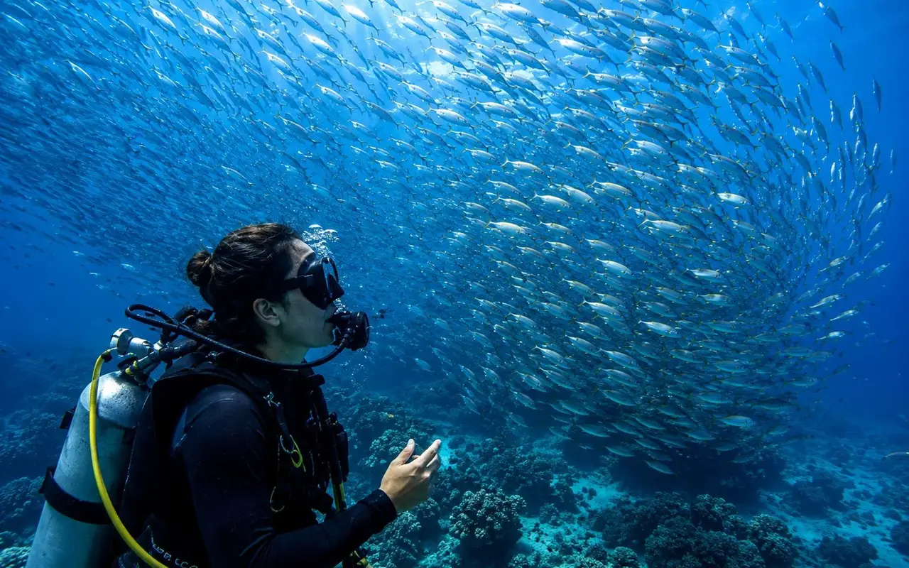 What Your First Breath Underwater Feels Like