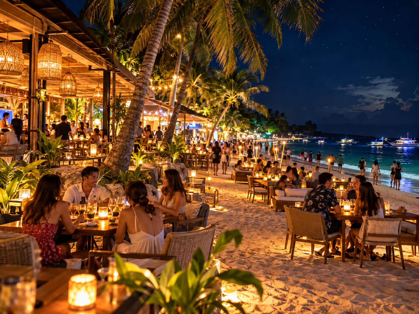 Nightlife in Alona Beach